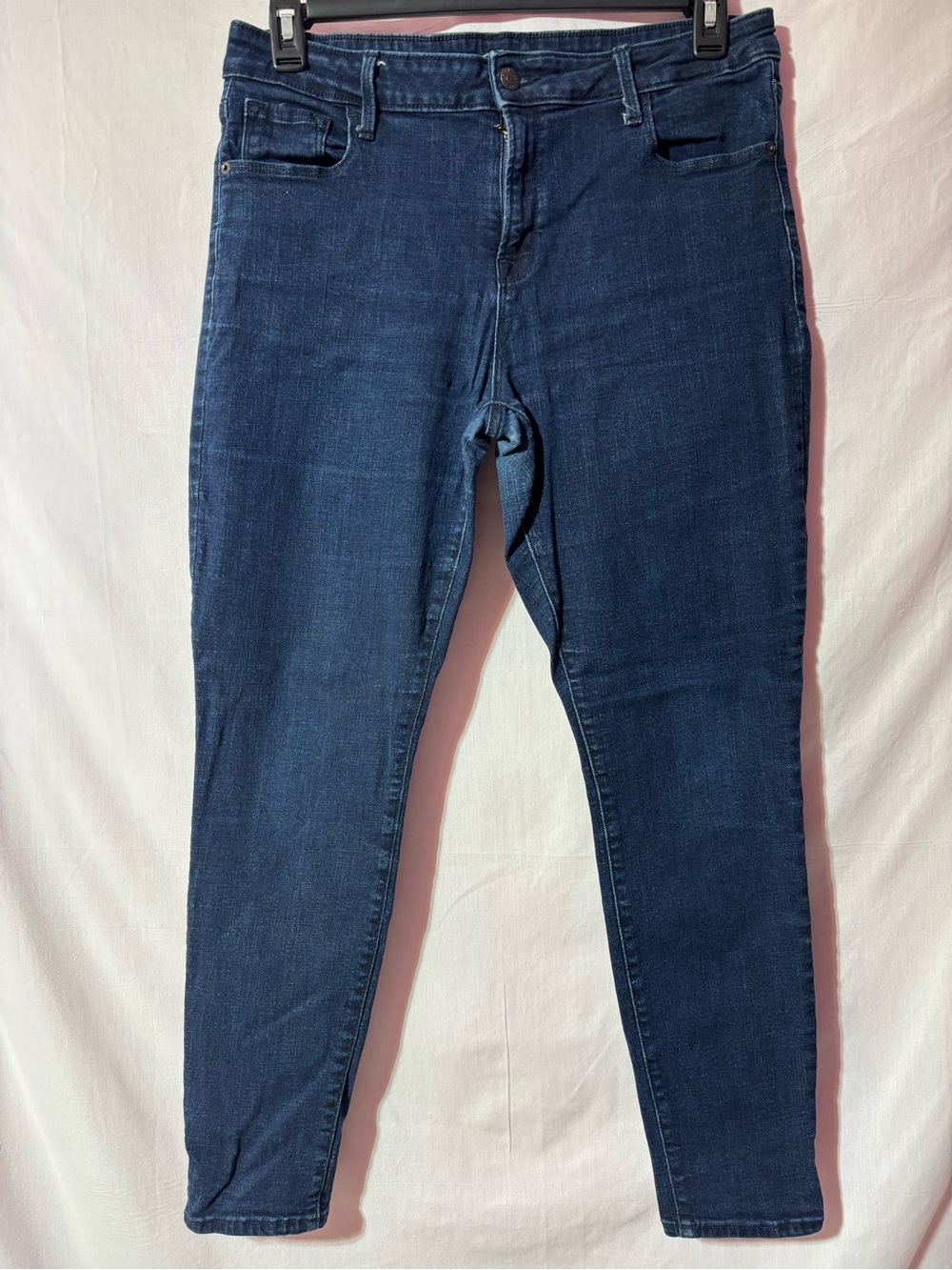 Old Navy Dark Blue Women's Rockstar Super Skinny Jeans